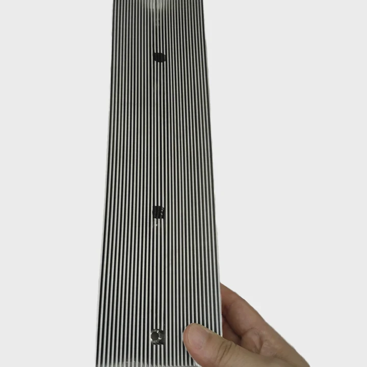 Custom Skived Fin Heat Sink Aluminum Copper