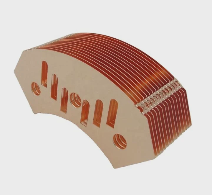 Copper Aluminum Folded Heat Sink Fins