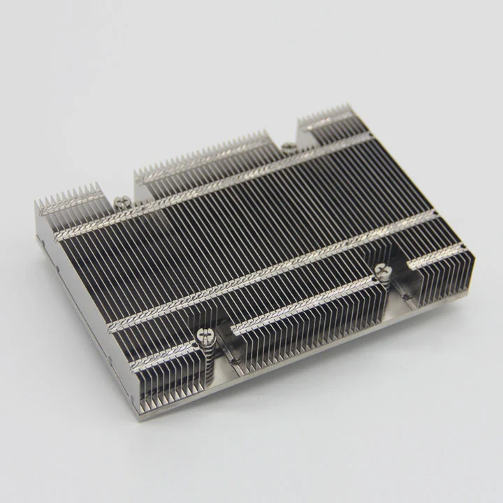 Oem Cnc Aluminum Folded Fin Heat Sink Profile