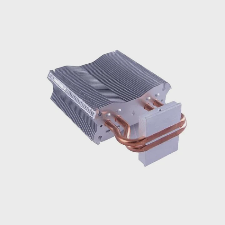 Custom Cpu Cooler With Zipper Fin Pipes