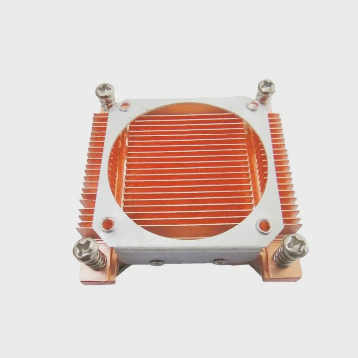 Copper Cold Plate Zipper Fin Cnc Radiator