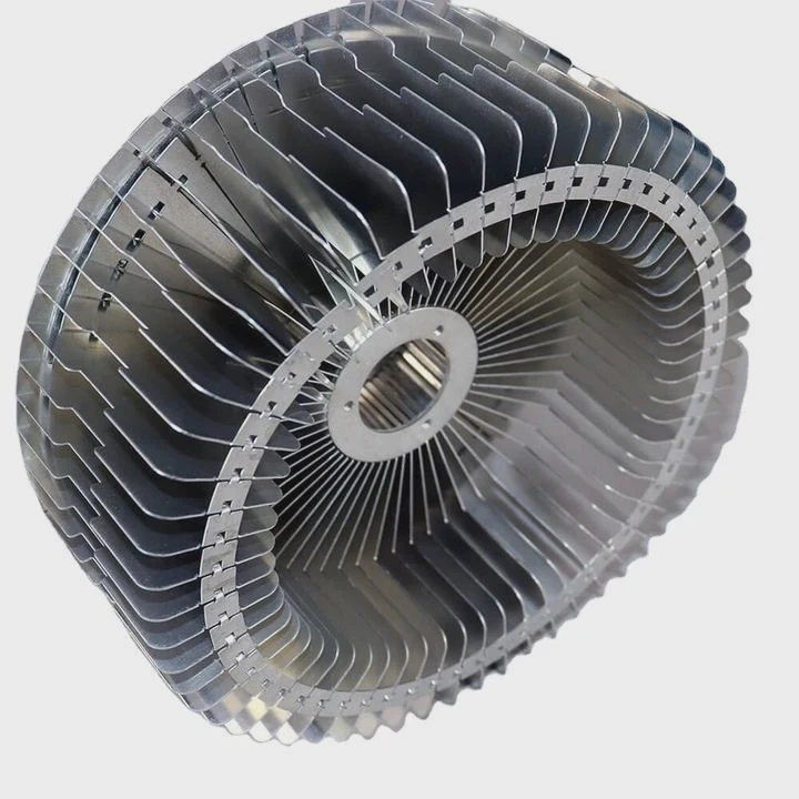 Custom Cylindrical Aluminum Folded Fin Heat Sink