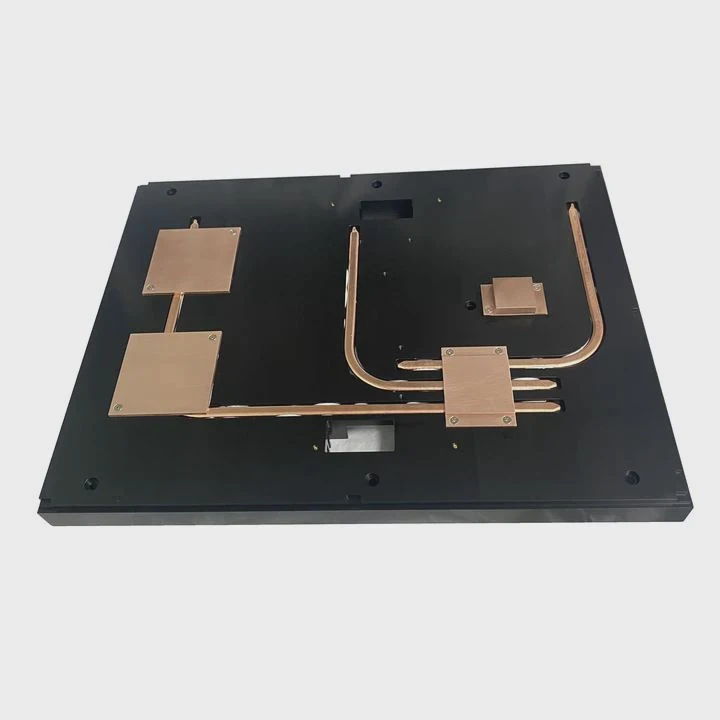 Large Black Anodized Aluminum Heat Pipe Heatsink