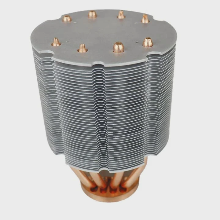 Round Copper Aluminum Led Heatsink For Ram