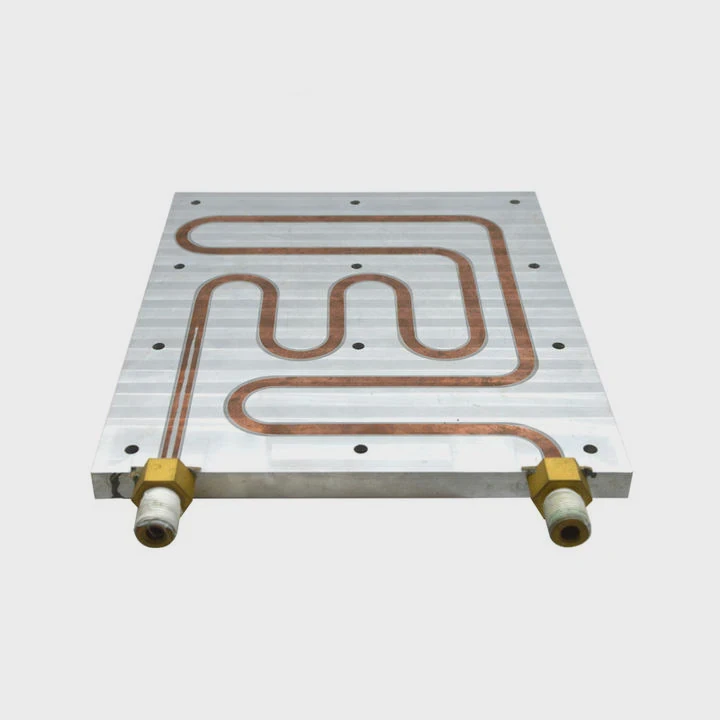 Water Cooling Aluminum Plate Heatsink With Copper