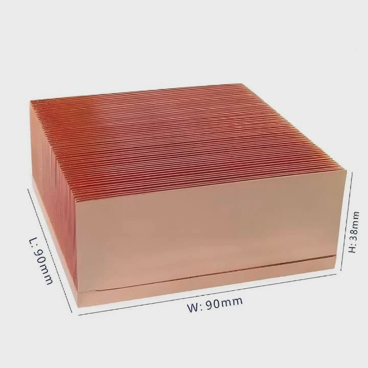 T6 6061 Aluminum Copper Fin Heatsink For Energy Use