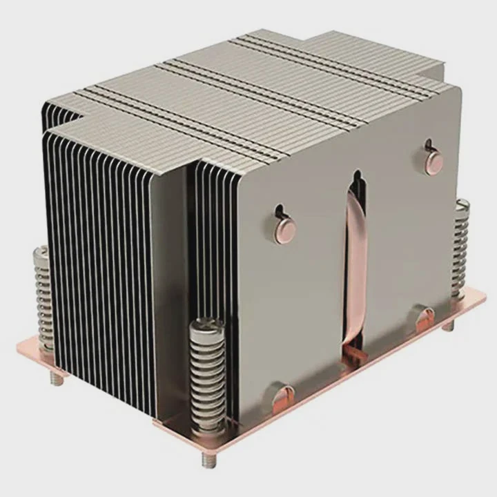 2U 200W Passive Heat Pipe Cpu Cooler For Amd
