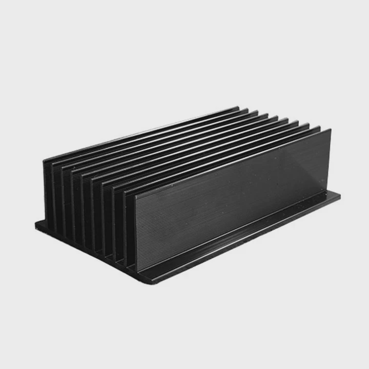 Black Anodized 6063 Cnc Aluminum Heatsink