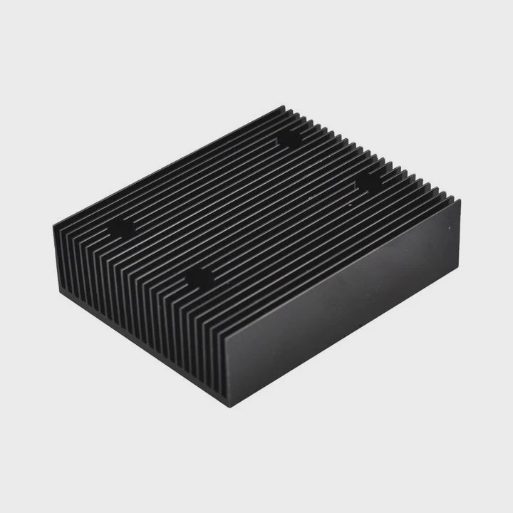 Square Extruded Anodized Aluminium Heatsink Profile