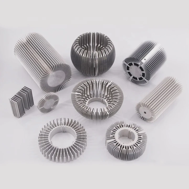 Cnc Cold Forged Round Aluminum Heatsink Oem