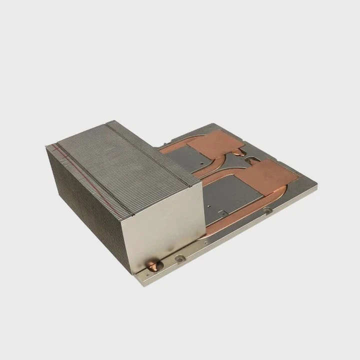 Zipper Fin Heatpipe Heatsink For High Power Machines