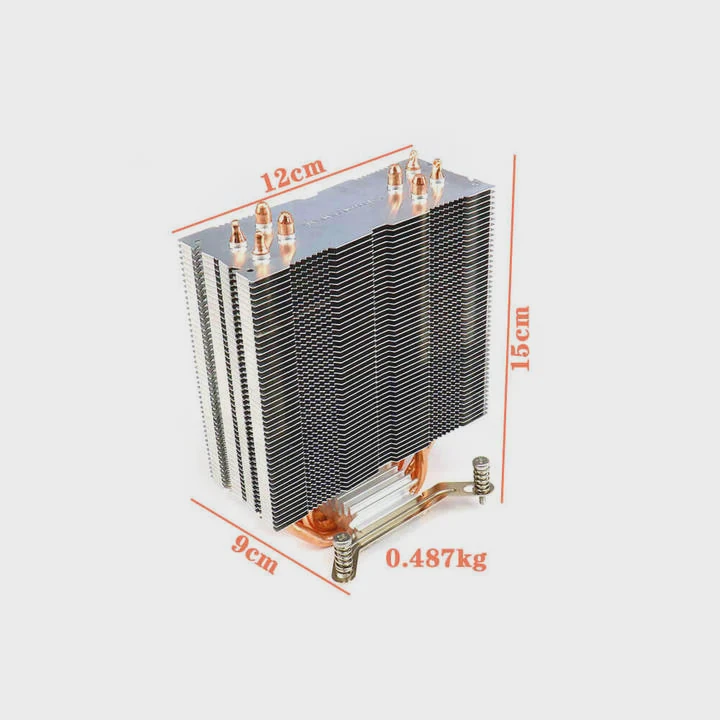 Aluminum Copper Bonded Fin Cpu Heat Pipe Cooler