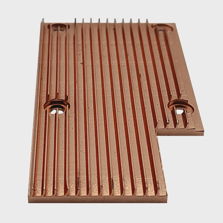 Anodized Aluminum Stack Fin Heat Sink For Inverters