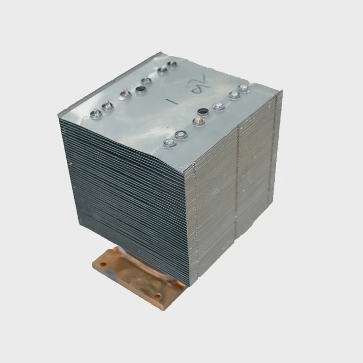 1000W Copper Pipe Heat Sink With Zipper Fins