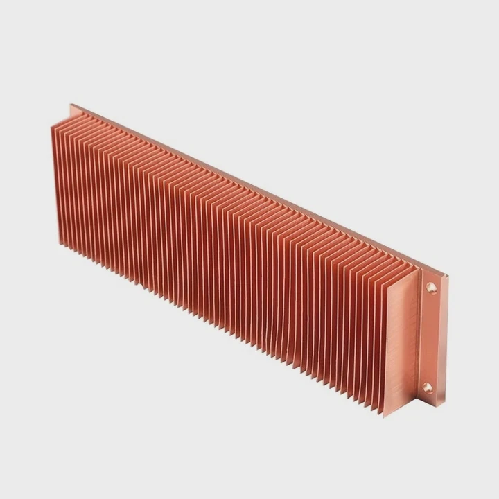 Cnc Copper Aluminum Skived Fin Heat Sink