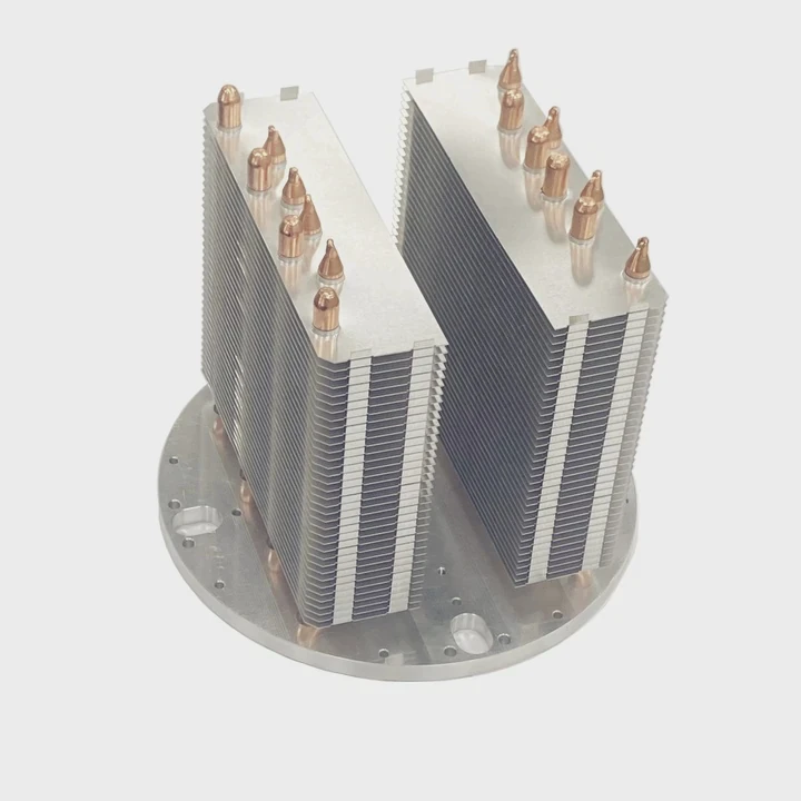 300W Led Aluminum Heat Sink With Heat Pipes