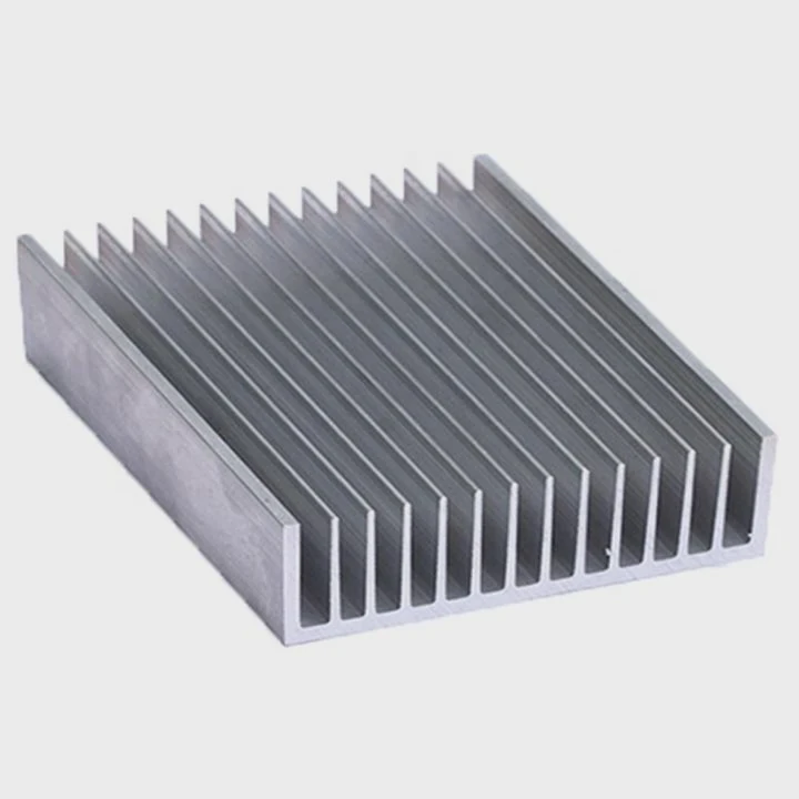 Custom Extruded Aluminum Fin Heatsink With Cutting