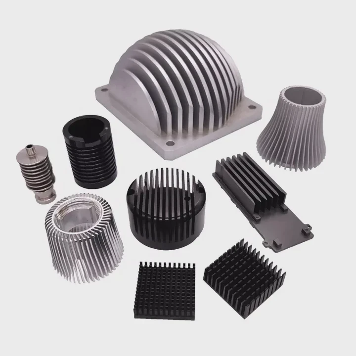 Cnc Turned Aluminum Heat Sink Parts For Industry