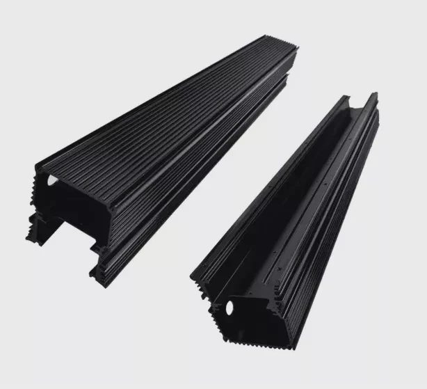 Black Anodized Aluminum Extrusion Heat Sink