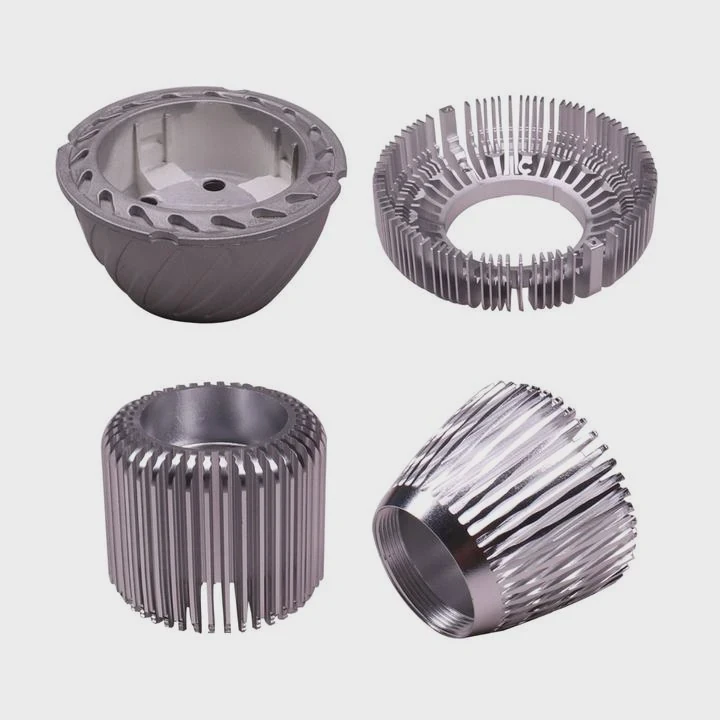 Custom High-Quality Cnc Turning Service For Aluminum Lamp Heatsink