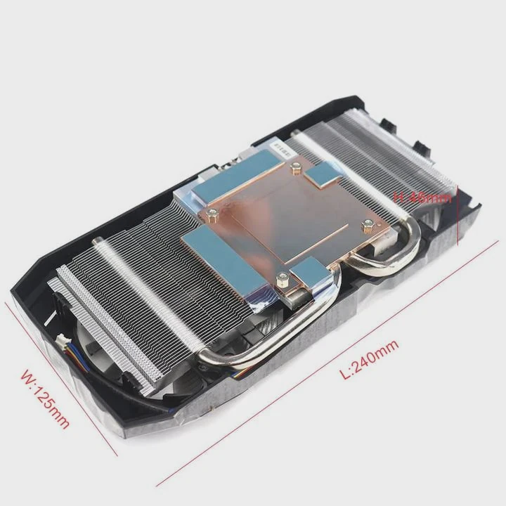 Gpu Aluminum Heat Sink For Rx570580