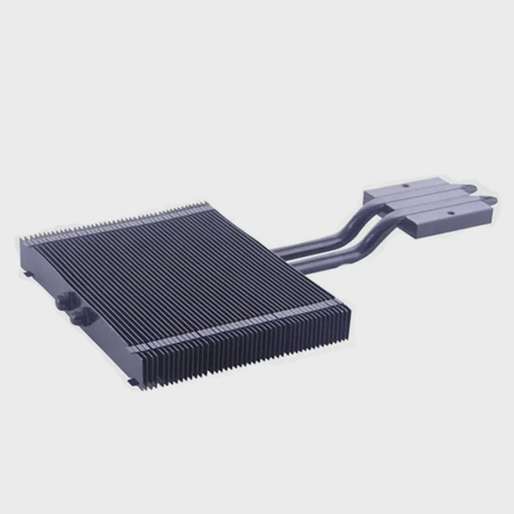 Laptop Cpu Skiving Fin Heat Sink With Heat Pipe