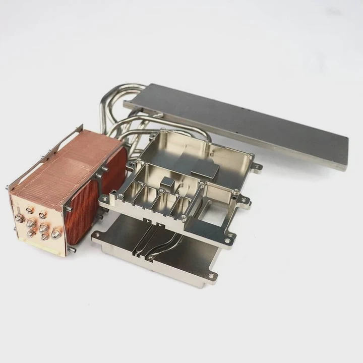 Copper Pipe Server Heatsink With Aluminum Pin-Fins