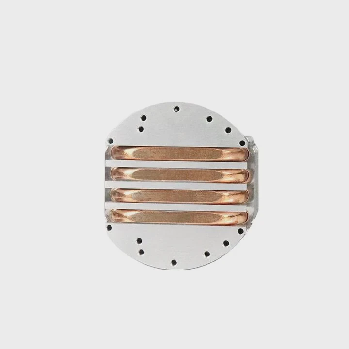 Round Led Heat Sink With Zipper Fin Pipes