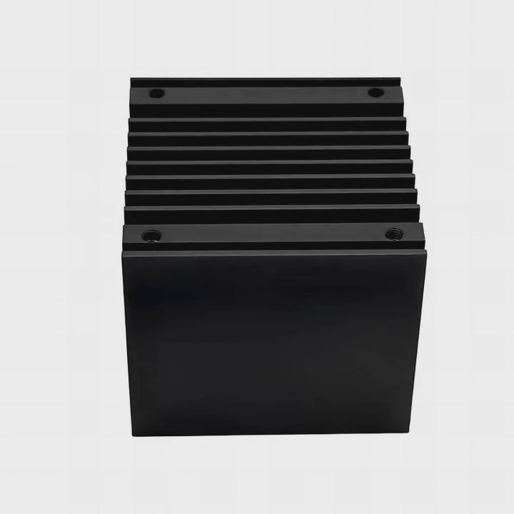 Black Anodized Extruded Pin Fin Profiles Air Cooler