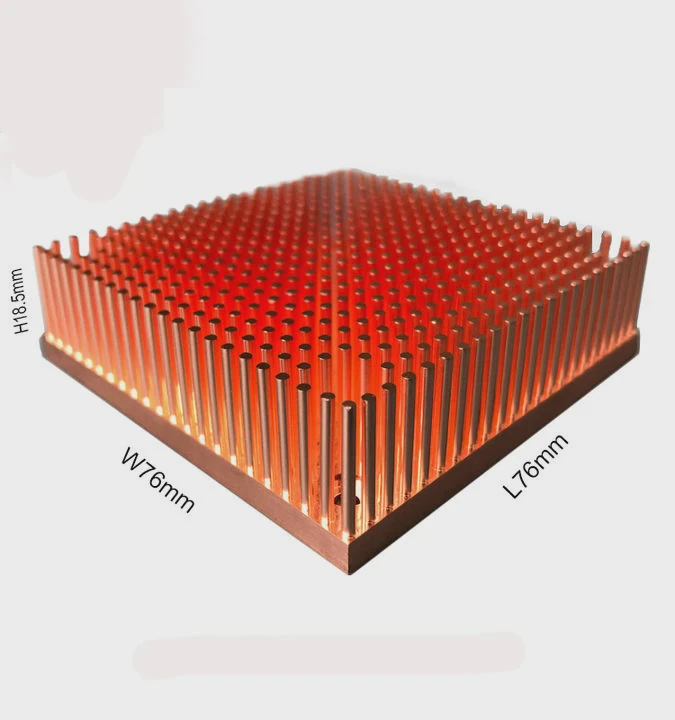 Copper Forged Pin-Fin Heatsink Plate High Cooling