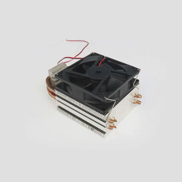 Large Aluminum Cpu Cooler Fan Heatsink W 4 Heat-Pipes