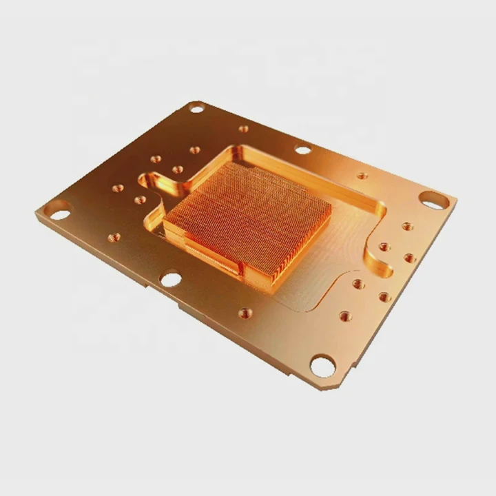 Skived Copper Pin-Fin Heatsink Cnc + Welding Service
