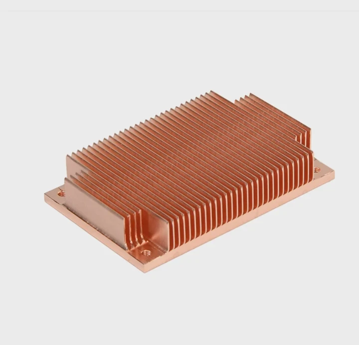 Large Copperaluminum Skived Fin Heatsink For Led
