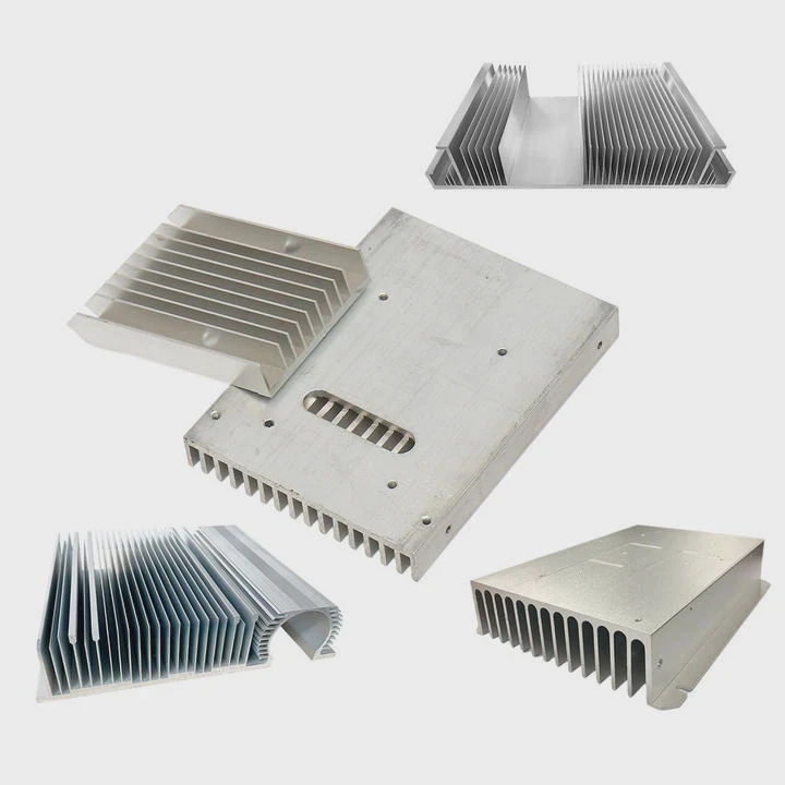Custom 6063 Aluminium Extruded Profiles For Heat-Sink