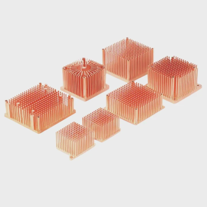 Copper Pin-Fin Heat-Sink Large-Area For Photoled Cooling